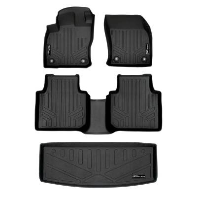 SMARTLINER - SMARTLINER SA0270/B0270/E0431 Front/Rear BLACK Floor Liners for VW Tiguan