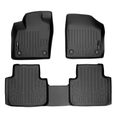 SMARTLINER - SMARTLINER SA0300/B0300 Front/Rear BLACK Floor Liners for VW Atlas