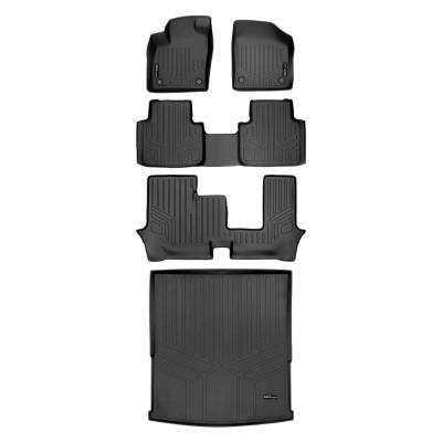 SMARTLINER - SMARTLINER SA0300/B0300/C0300/D0300 Front/Rear BLACK Floor Liners for VW Atlas