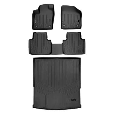 SMARTLINER - SMARTLINER SA0300/B0300/D0300 Front/Rear BLACK Floor Liners for VW Atlas