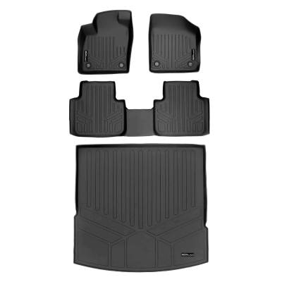 SMARTLINER - SMARTLINER Front/Rear Floor Liners w/Cargo Liner Black for Atlas Cross Sport
