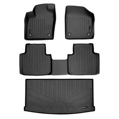 SMARTLINER - SMARTLINER SA0300/B0300/E0300 Front/Rear BLACK Floor Liners for VW Atlas