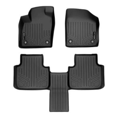 SMARTLINER - SMARTLINER SA0300/B0443 Front/Rear BLACK Floor Liners for VW Atlas