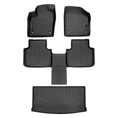 SMARTLINER - SMARTLINER SA0300/B0443/E0300 Front/Rear BLACK Floor Liners for VW Atlas