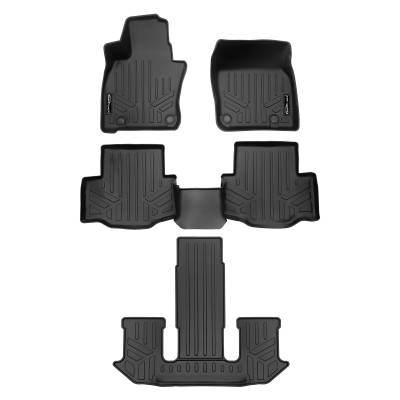 SMARTLINER - SMARTLINER SA0716/B0716/C0716 Front/Rear BLACK Floor Liners Mazda CX-90