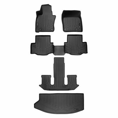 SMARTLINER - SMARTLINER SA0716/B0716/C0716/E0716 Front/Rear BLACK Floor Liners Mazda CX-90