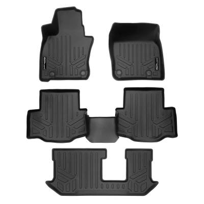 SMARTLINER - SMARTLINER SA0716/B0716/C0717 Front/Rear BLACK Floor Liners Mazda CX-90