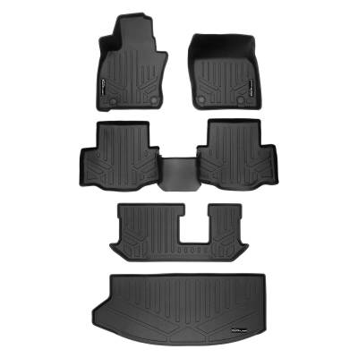 SMARTLINER - SMARTLINER SA0716/B0716/C0717/E0716 Front/Rear BLACK Floor Liners Mazda CX-90