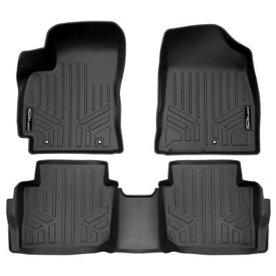 SMARTLINER - SMARTLINER SA0725/B0725 Front/Rear BLACK Floor Liners for Hyundai Kona