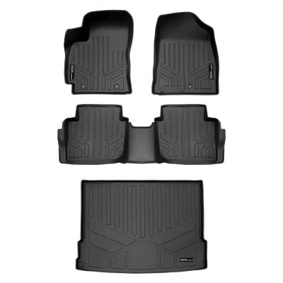 SMARTLINER - SMARTLINER SA0725/B0725/D0725 Front/Rear BLACK Floor Liners for Hyundai Kona