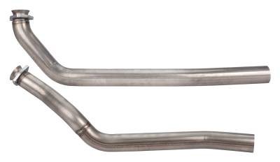 Pypes Performance Exhaust - Pypes DGU18S Stainless Steel 2.5" Downpipes 3 Bolt for 65-70 Chevy Impala