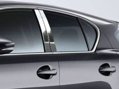 Quality Automotive Accessories - QAA PP11195 4Pc Stainless Steel Pillar Trim for 2011-2017 Lexus CT