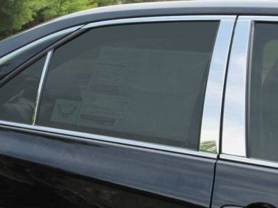 Quality Automotive Accessories - QAA PP15131 6Pc Stainless Steel Pillar Trim for 2015-2017 Toyota Camry