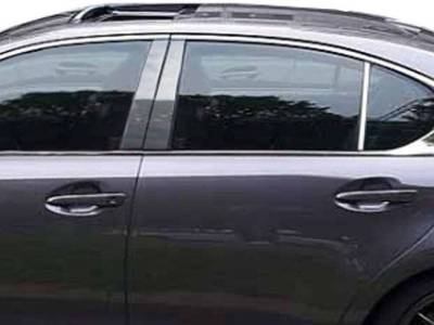Quality Automotive Accessories - QAA PP13109 6Pc Stainless Steel Pillar Trim for 2013-2020 Lexus GS