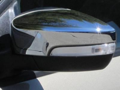 Quality Automotive Accessories - QAA MC53361 2Pc Chrome ABS Mirror Cover for Ford C-Max Escape Focus