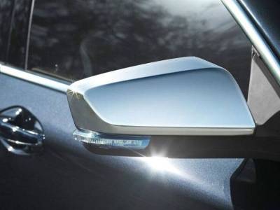 Quality Automotive Accessories - QAA MC54136 2Pc Chrome ABS Plastic Mirror Cover for 14-20 Chevrolet Impala