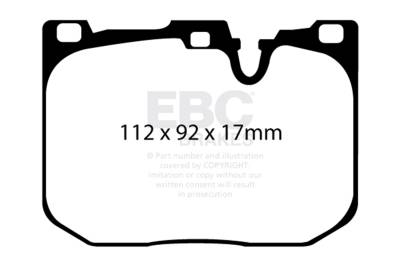 EBC Brakes - EBC Brakes DP32130C Redstuff Ceramic Low Dust Brake Pads