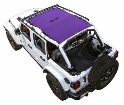 SpiderWebShade - SpiderWebShade Mesh Bikini Top-Purple for Jeep JL 4DR SWS-SHDTOP-01-JL4D-PRP