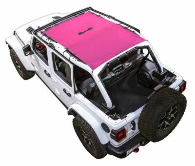 SpiderWebShade - SpiderWebShade Mesh Bikini Top-Pink for Jeep JL 4DR SWS-SHDTOP-01-JL4D-PNK