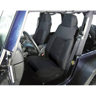 Rugged Ridge - Rugged Ridge 13242.01 Fabric Front Seat Covers for Jeep CJ & Wrangler