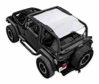 SpiderWebShade - SpiderWebShade Mesh Bikini Top-White for Jeep TJ SWS-SHDTOP-01-TJ-WHT