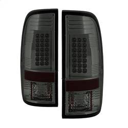 Spyder Auto - Spyder Auto 5003935 LED Taillights Chrome/Smoke for 08-16 Ford F250/F350/F450
