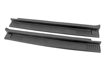 Rough Country Suspension Systems - Rough Country 10568 F/R Door Sill Entry Guards for 07-18 Jeep Wrangler JK 2DR
