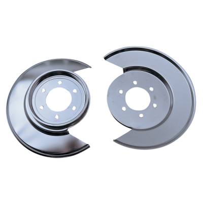 Rugged Ridge - Rugged Ridge 11121.01 Disc Brake Dust Shield Stainless Steel for Jeep CJ