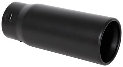 Spectre - Spectre Performance 22362 4" 5" Out Straight Cut Black Exhaust Tip 10" Long
