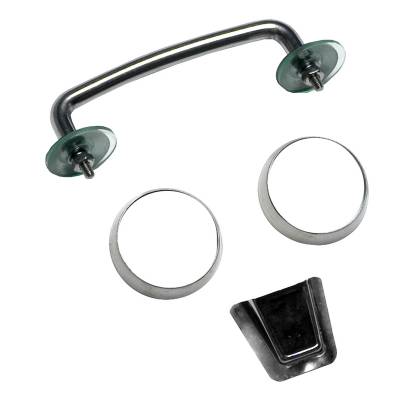 Rugged Ridge - Rugged Ridge 11101.05 Windshield Tie Down Kit Stainless Steel for Wrangler