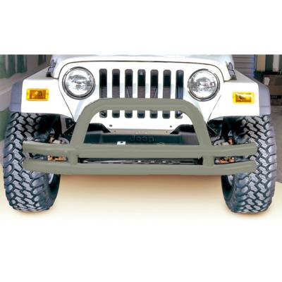 Rugged Ridge - Rugged Ridge 11562.01 3" Double Tube Front Bumper Titanium for CJ Wrangler