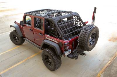 Rugged Ridge - Rugged Ridge 13552.71 Black Cargo Net System for 07-18 Jeep Wrangler JK 4DR