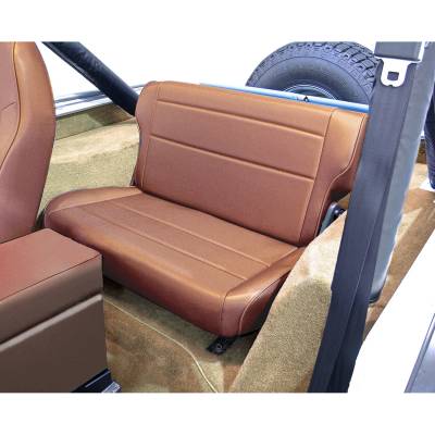 Rugged Ridge - Rugged Ridge 13462.04 Fold & Tumble Rear Seat Tan for Jeep CJ & Wrangler