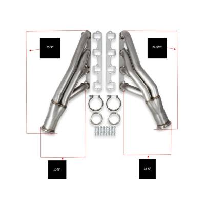 FlowTech - Flowtech 32169FLT Turbo Exhuast Header for Ford Small Block 221-351