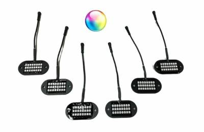 5150 Whips - 5150 Whips 187 V2.0 Bluetooth 6-Pod Rock Light Kit w/Control Harness
