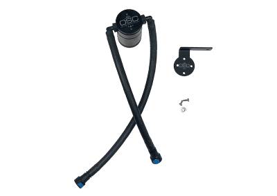 J&L Oil Separator Co - J&L Oil Separator 3.0 Driver Side Mounted Oil Separator Black 3086D-B