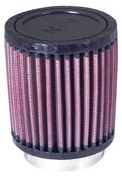 K&N - K&N RU-0600 Universal Clamp-On Air Filter 2.25" Flange 3.5" OD 4" H