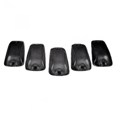 Recon - Recon 264159BK LED Cab Roof Light Kit Smoked/Amber 88-02 GM C/K Truck