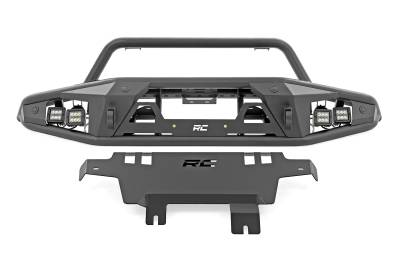 Rough Country Suspension Systems - Rough Country 51200A Heavy Duty Tubular Black Front Bumper for 21-25 Bronco 2DR