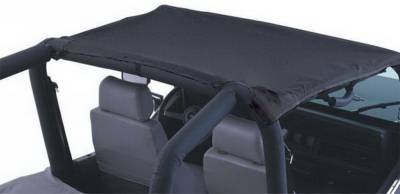 Rampage - Rampage 90501 California Brief Soft Top Vinyl Black for 71-75 Jeep CJ5