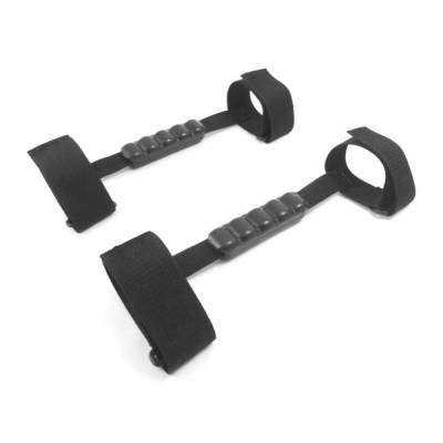 Steinjager - Steinjager Front/Rear Roll Bar Grab Handles Black for Wrangler JK J0031248