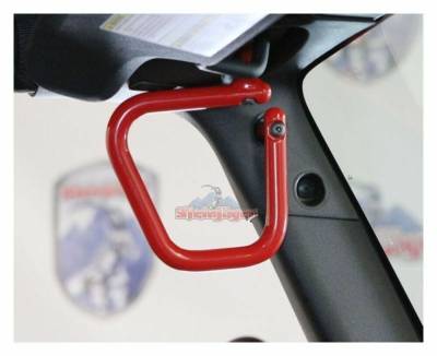 Steinjager - Steinjager Front Rigid Style Grab Handles Red Baron for Jeep JK J0041240