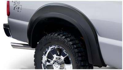 Bushwacker - Bushwacker Extend-a-Fender Rear Fender Flares Black Super Duty 20086-02