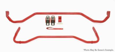 BMR Suspension - BMR Suspension SB029R Sway Bar Kit w/Bushings Front Sb012r & Rear Sb013r