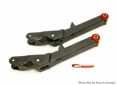 BMR Suspension - BMR Suspension TCA028H Lower Control Arms Rear Non-Adjustable Poly Bushings