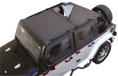 Rampage - Rampage 94935 Combo Brief/Extended Topper for 07-18 Jeep Wrangler JK 4DR