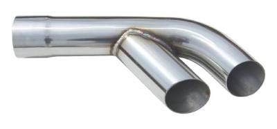 Pypes Performance Exhaust - Pypes EVT16 2.5" Stainless Steel Exhaust Splitter Tip Set for 64-65 Pontiac GTO