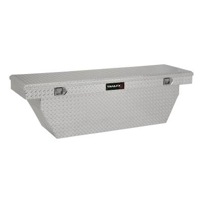 TrailFX - TrailFX 111721 Crossover Deep Angled Tool Box 72" Polished Alum w/Struts & Tray