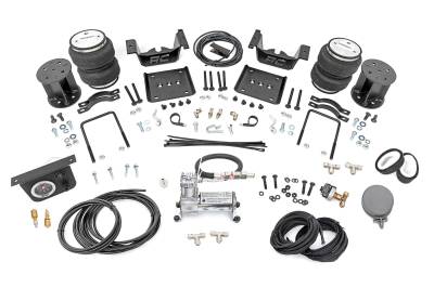 Rough Country Suspension Systems - Rough Country 100054C Rear Air Spring Kit w/Compressor for 07-18 Silv/Srra 1500