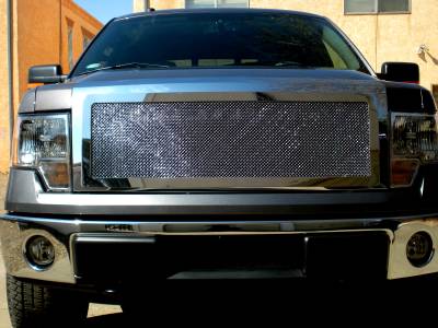 APS - APS Wire Mesh Grille-Polish 09-14 Ford F150 GR06GFF32T
